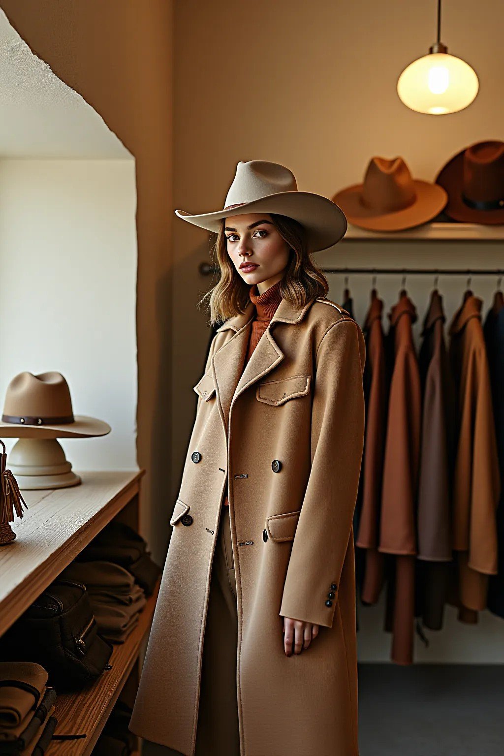 Interior of the Carranza western wear studio and boutique